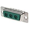 FCT from Molex FM 3 Way Panel Mount D-sub Connector Plug