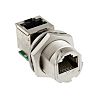 RS PRO Female RJ45 Connector, Panel Mount Straight 1 Port