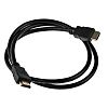 RS PRO HDMI-Kabel A HDMI Stecker B HDMI Stecker 4K max., 1m, Schwarz