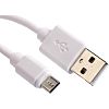 Cable USB 2.0 RS PRO, con A. USB A Macho, con B. Micro USB B Macho, long. 1.8m, color Blanco