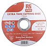 RS PRO Aluminium Oxide Cutting Disc, 115mm x 1mm Thick, Fine Grade, P80 Grit, 5 in pack