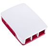 Raspberry Pi Raspberry Piケース, Raspberry Pi 4B 用 Official シリーズ プラスチック RPI4 Case Red/White