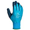 RS PRO Blue Latex Waterproof Latex Gloves, Size 8, Medium, Latex Coating