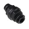 Legris LF3000 Series Bulkhead Tube-to-Tube Adaptor, Push In 6 mm to Push In 6 mm, Tube-to-Tube Connection Style