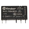 Finder PCB Mount Relay, 24V dc Coil, 6A Switching Current, SPDT