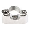 RS PRO Silver 316 Stainless Steel Saddle Clamp, 20mm Max. Bundle