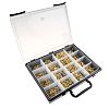 RS PRO Slot Flat, Round Brass Wood Screw, No. 10, No. 4, No. 6, No. 8 Thread