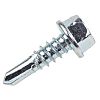 RS PRO Bright Zinc Plated Steel Self Drilling Screw M4.8 x 16mm Long