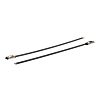 HellermannTyton Cable Tie, Roller Ball, 127mm x 4.6 mm, Black Polyester Coated Stainless Steel, Pk-100