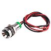 RS PRO Green Panel Mount Indicator, 2V dc, 8mm Mounting Hole Size, Lead Wires Termination, IP67
