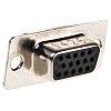 Amphenol Communications Solutions 15 Way Panel Mount D-sub Connector Socket, 2.29mm Pitch