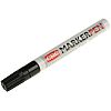 CRC Black 4.5mm Medium Tip Paint Marker Pen for use with Cardboard, Glass, Metal, Paper, Plastic, Rubber, Textiles,