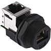 Amphenol Socapex RJ45F7RJ Series Female RJ45 Connector, Panel Mount Right Angle