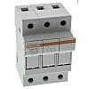 Mersen 32A Rail Mount Fuse Holder for 10.3 x 38.1mm Fuse, 3P, 690V ac/dc