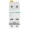 Schneider Electric Acti 9 安全ブレーカ, 2P極, 63A, IP20, DINレール