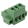 Phoenix Contact, 5.08mm Pitch, MSTB 2.5/ 3-STF-5.08, 3 Way, , Pluggable Terminal Block, Plug, Plug-In, Screw
