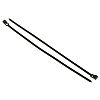 RS PRO Cable Tie, Releasable, 250mm x 4.5 mm, Black Nylon, Pk-100