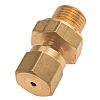 RS PRO 1/8 BSPP Compression Fitting for Use with Thermocouple or PRT Probe, 1.5mm Probe, RoHS Compliant Standard