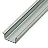 Rail DIN RS PRO 1m x 35mm x 15mm, Non perforé, Rail oméga profond en Acier