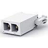 TE Connectivity ストレート 基板接続用ピンヘッダ 2極 4.14mm 1列, スルーホール実装
