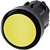 Siemens SIRIUS ACT 3SU10 Series Yellow Momentary Push Button Head, 22mm Cutout, IP66, IP67, IP69K