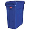 Rubbermaid Commercial Products Slim Jim 61L Blue Plastic Waste Bin