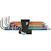 Wera 9 piece L Shape Metric Hex Key Set, 1.5 → 10mm