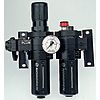 Norgren G 3/8 FRL, Automatic Drain, 40μm Filtration Size - With Pressure Gauge
