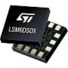 STマイクロ,  3軸 加速度センサ IC, 14-Pin LGA 加速度計 LSM6DSOXTR