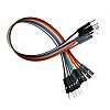4110-40, 200mm Jumper Wire Breadboard Jumper Wire in Black, Blue, Brown, Green, Grey, Orange, Purple, Red, White, Yellow