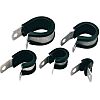 HellermannTyton 8mm Black, Natural, Aluminium P Clip