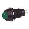 Marl パイロットランプ, 5V dc, 緑, 実装ホールサイズ:12.7mm, 651-114-20