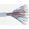 RS PRO 24 AWG CW1308 Telecom Cable, 2/0.492 mm, White Sheath, 100m
