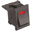 NKK Switches ロッカースイッチ, On-Off, SPST, 125V, 10 A, 照光式, パネルマウント