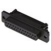 ASSMANN WSW A-DFF 15 Way Right Angle Cable Mount D-sub Connector Socket, 2.54mm Pitch