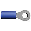 TE Connectivity, PIDG Insulated Ring Terminal, M4 (#8) Stud Size, 1mm² to 2.6mm² Wire Size, Blue