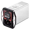 Schaffner IEC規格 IEC / EN60601-1 IECフィルタ, 1A 250 V ac, 2ヒューズ 2極 パネルマウント