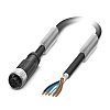 Phoenix Contact Female 5 way M12 to Unterminated Sensor Actuator Cable, 5m