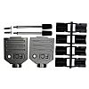 Amphenol Communications Solutions 8655MH Series Die Cast Zinc D Sub Backshell, 9 Way, Strain Relief