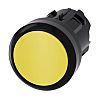 Siemens SIRIUS ACT 3SU10 Series Yellow Momentary Push Button Head, 22mm Cutout, IP66, IP67, IP69K