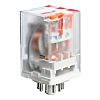 Relpol Plug In Power Relay, 110V ac Coil, 10A Switching Current, DPDT