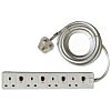 RS PRO Type G - British 4 Gang Extension socket, 5m Cable, 230 V ac