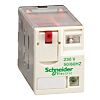 Schneider Electric リレー 230V ac, 4c接点 プラグイン タイプ