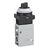 SMC Twist Selector (2 Position) Pneumatic Relay Pneumatic Manual Control Valve VM200 Series, R 1/4, 1/4, III B