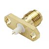 RS PRO Female, Male Flange Mount SMA Connector, 50Ω, Solder Termination, Straight Body