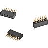 Wurth Elektronik 基板接続用ソケット, 16 Pin 2 列 2.54mm ピッチ スルーホール実装