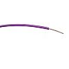 RS PRO Purple 0.26mm² Hook Up Wire, 23AWG, 1/0.6 mm, 100m, PVC Insulation