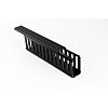 Betaduct 887 Black Slotted Panel Trunking - Open Slot, W25 mm x D50mm, L1m, PVC