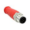 Molex オス 丸型コネクタ, 8極, M12