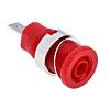 RS PRO Red Female Banana Socket, 4 mm Connector, Tab Termination, 24A, 1000V, Nickel, Tin Plating